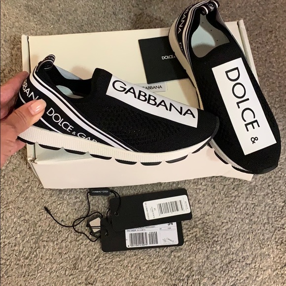 Dolce & Gabbana Other - Dolce Gabbana black/white sneakers kids 34 size
